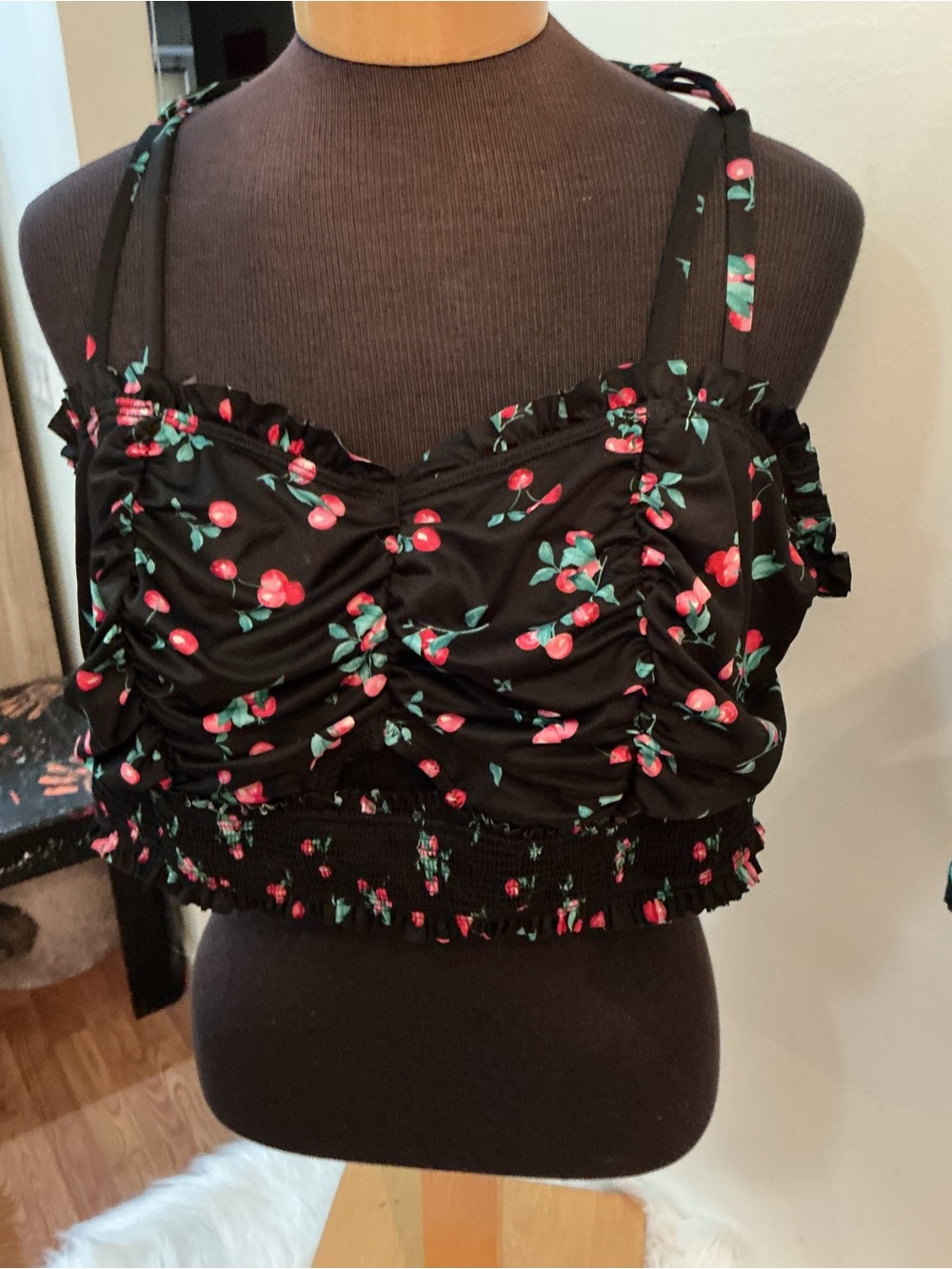 Torrid Curve Cherry Print Bralette & Hipster Panty Set – Size 3 – NWT - Picture 5 of 16